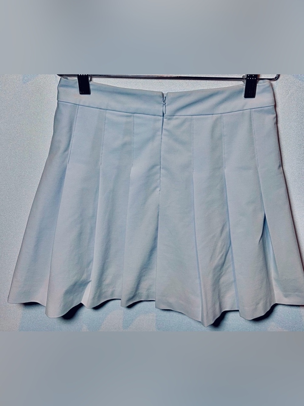 Sunday Best Light Blue Pleated Mini Skirt